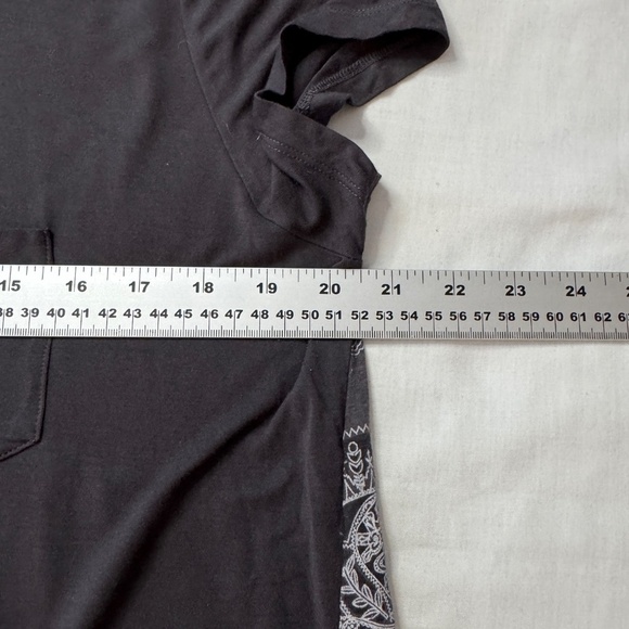 LNBF Terrera Women's Lightweight Cap Sleeve Scoop Neck T-Shirt Blouse Gray XL - Picture 8 of 11